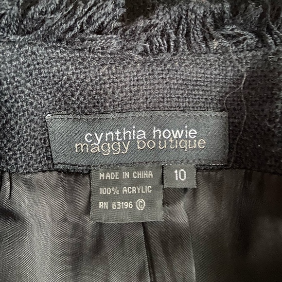 Black & Pink Tweed-Style Jacket - Picture 5 of 7